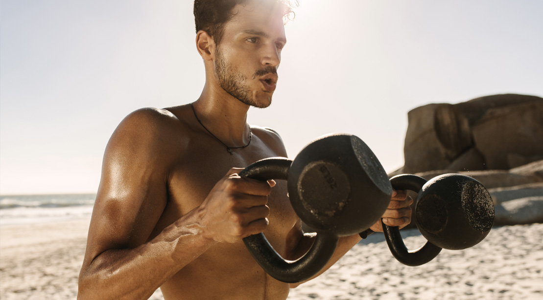 KB Outdoor Workout to maintain your gains while on vacation